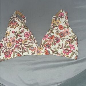 Floral swim top